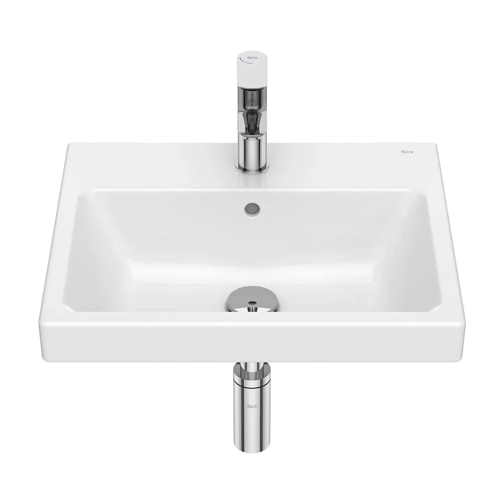 Lavabo mural rectangular porcelana blanco 50x42x17 5 cm Roca - Vista 2