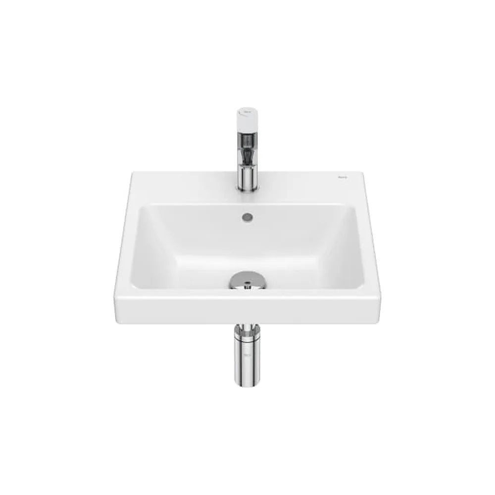Lavabo Mural Rectangular Porcelana 5 Cm The Gap 45x42x17 cm Blanco Roca - Vista 1