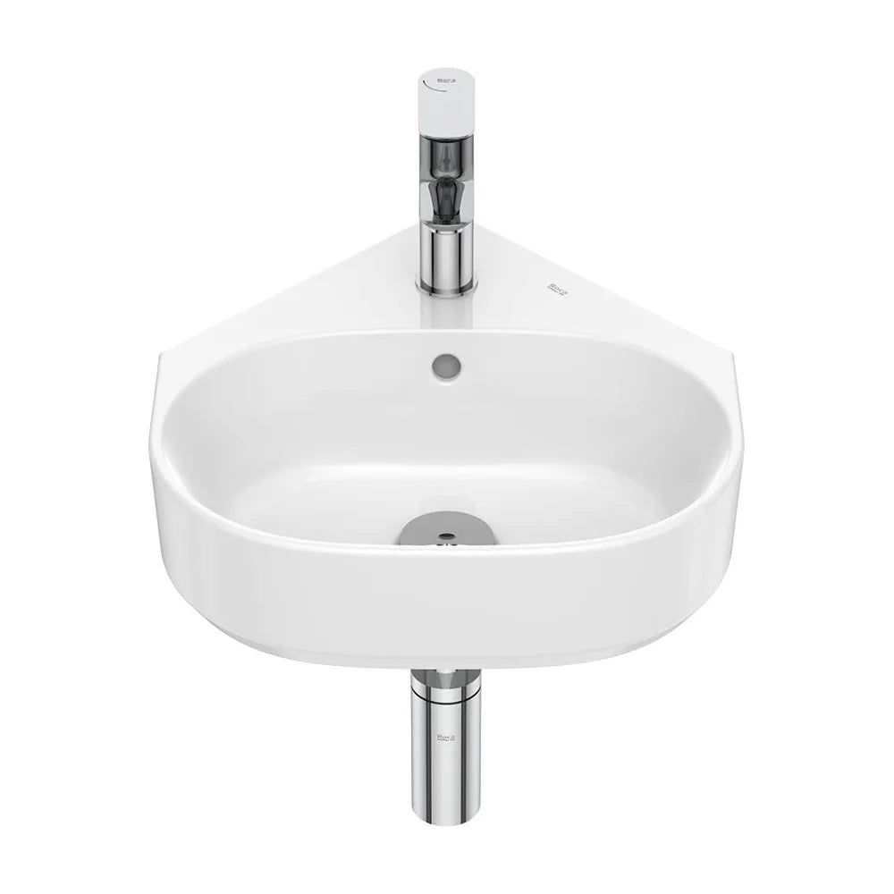 Lavabo mural angular porcelana blanco 40x44x16 5 cm Roca - Vista 2