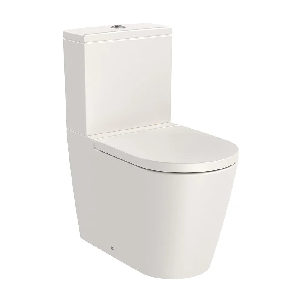 Taza Rimless Adosada a Pared con Salida Dual para Inodoro de Tanque Bajo 37 Kg Inspira Roca - Vista 2