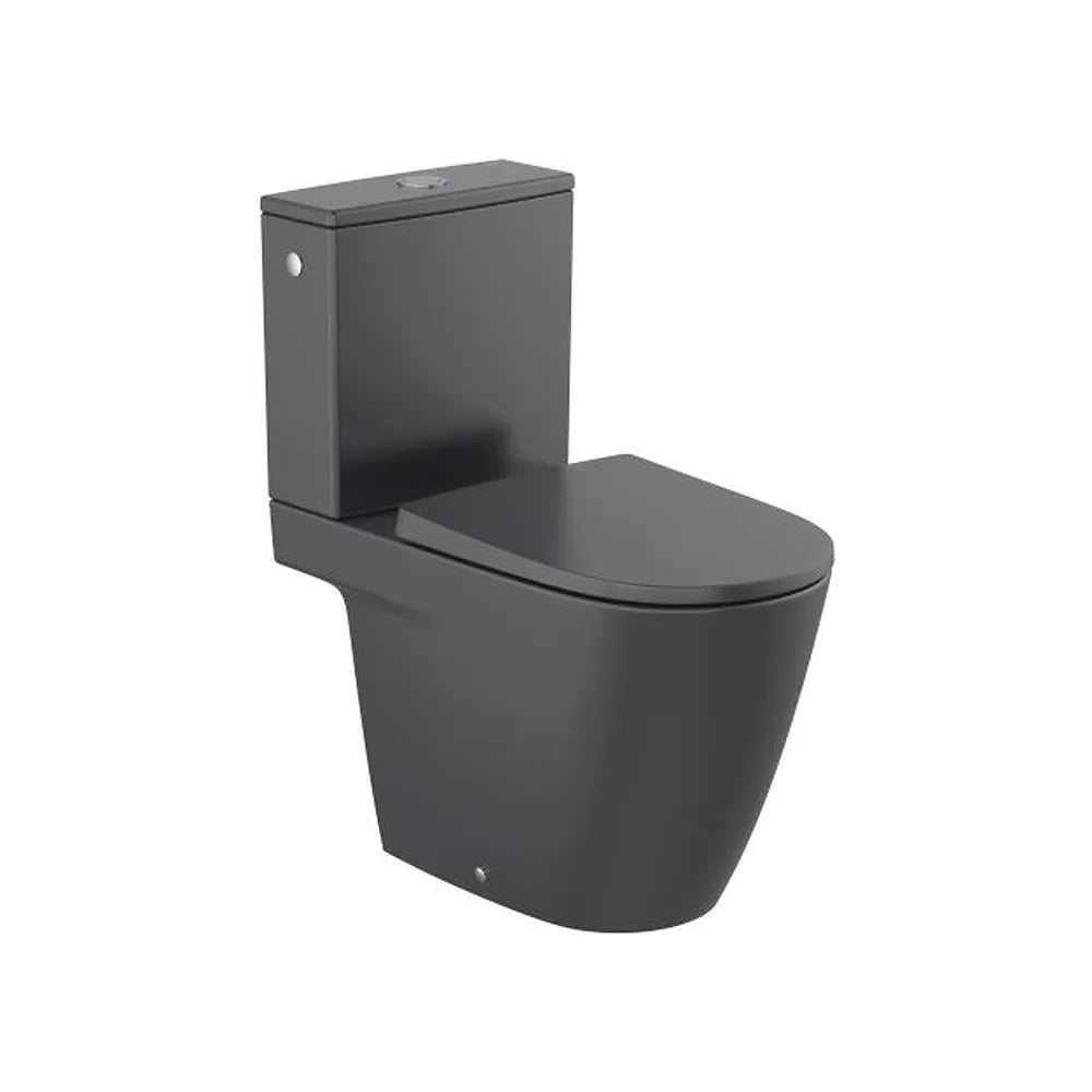 Taza inodoro con salida dual para tanque bajo color negro mate 36x67x42 cm Roca - Vista 2