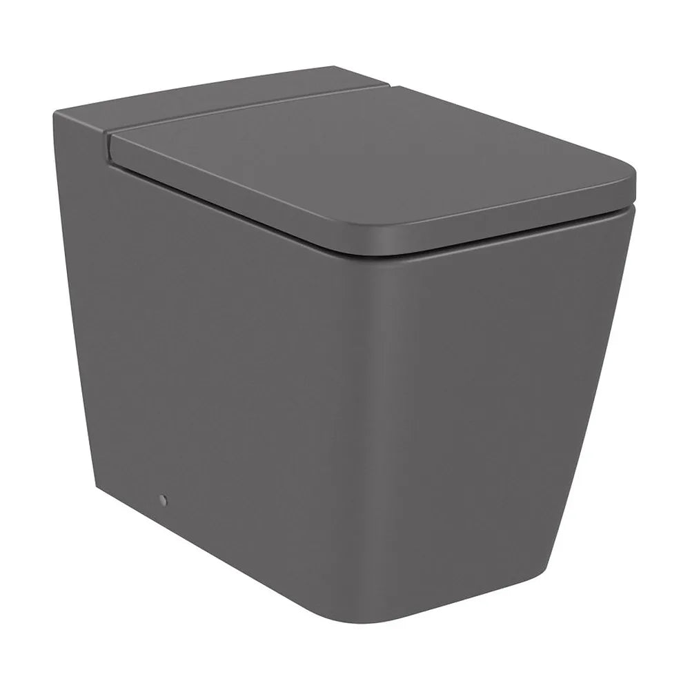 Taza adosada a pared con salida dual para tanque alto o empotrable 56x36x40 cm Roca - Vista 2