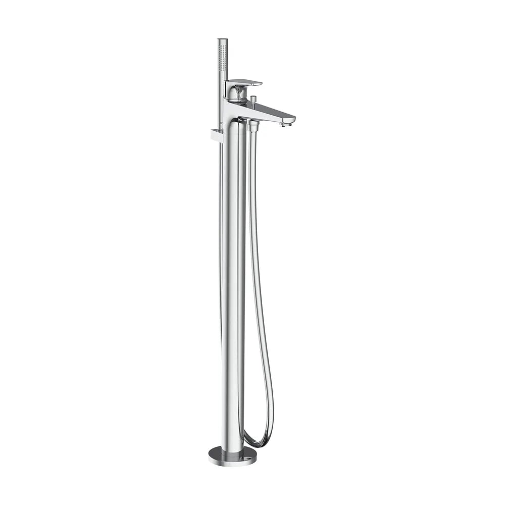 Grifería de Pie para Baño Ducha Monomando con Inversor Automático y Ducha de Mano Roca - Vista 2