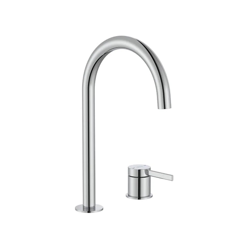 Grifería monomando para lavabo con maneta de repisa y desagüe click-clack Roca - Vista 1