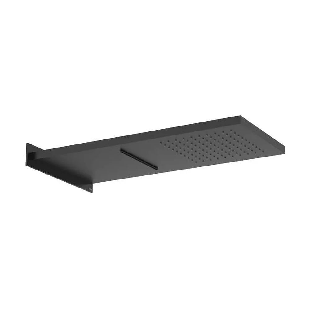 Rociador rectangular de pared acero inoxidable 27x58 cm con 2 funciones Roca - Vista 1