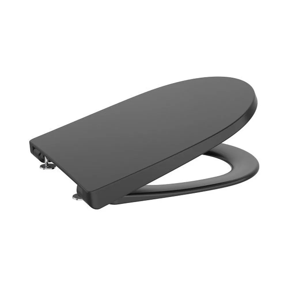 Tapa y Asiento Redondo para Inodoro Compacto con Bisagras Acero Inoxidable Roca - Vista 1