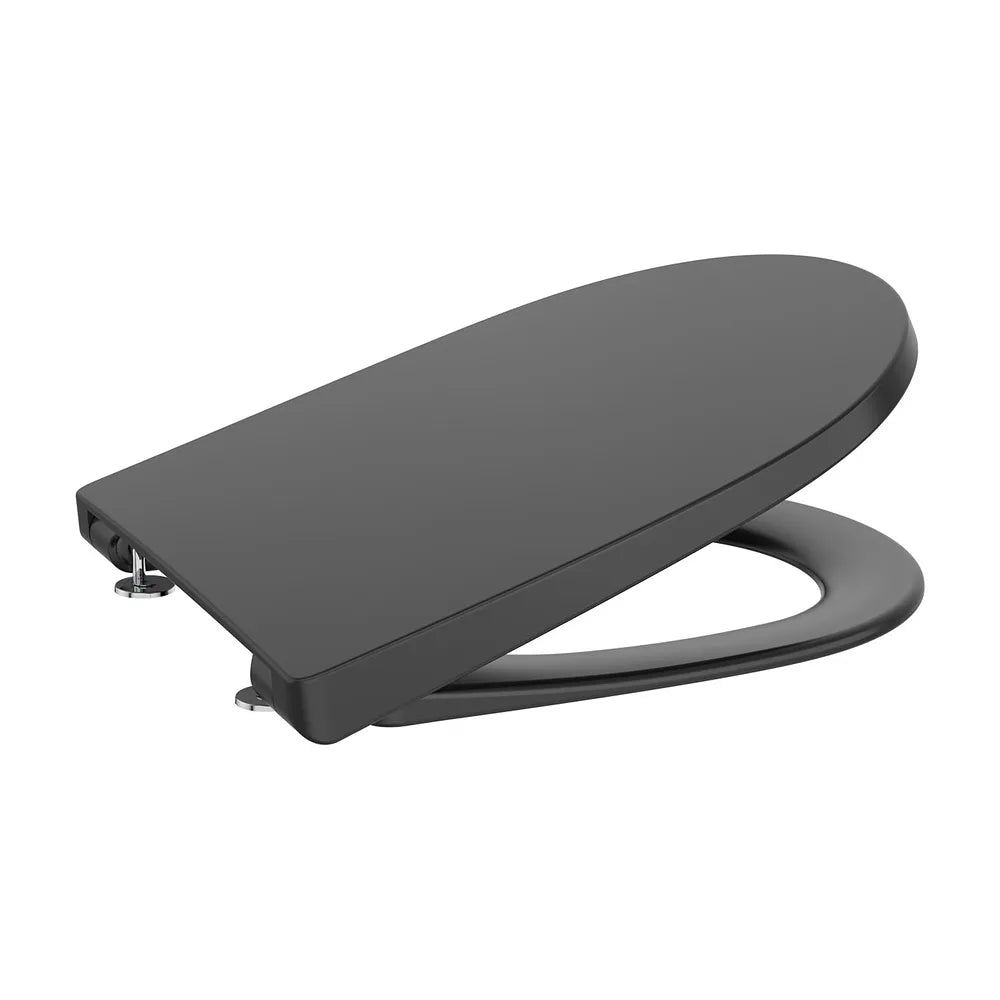 Tapa y Asiento Redondo para Inodoro Compacto con Bisagras Acero Inoxidable Roca - Vista 2