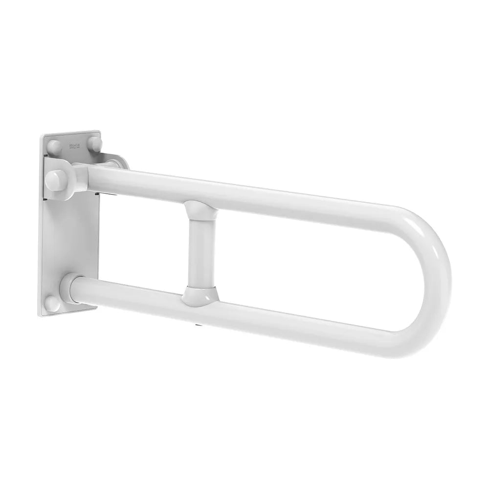 Asa de baño abatible blanco para movilidad reducida 99x6x22 cm Roca - Vista 2