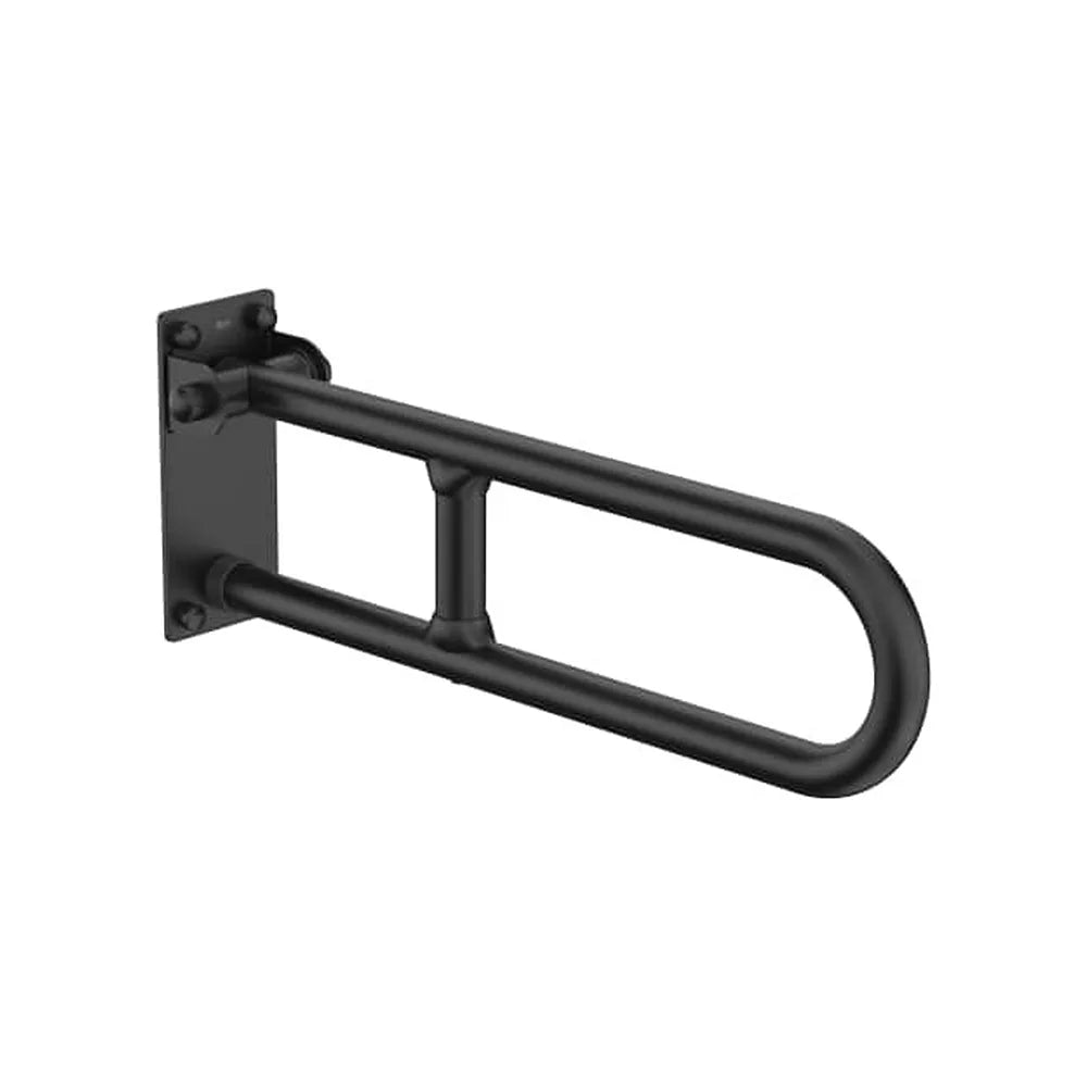 Asa de baño abatible negro mate 60x9x22 cm para movilidad reducida Roca - Vista 1