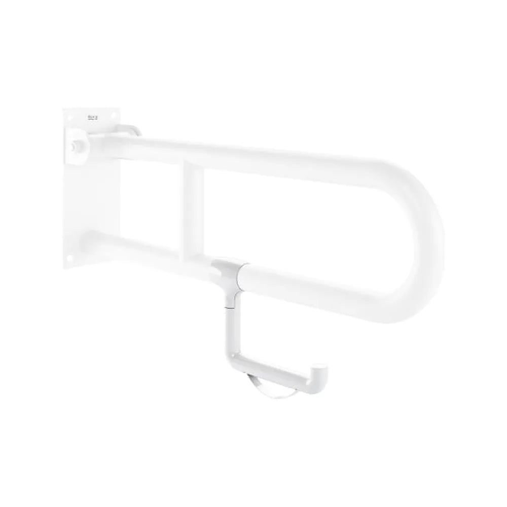 Portarrollo insertable para asa de baño abatible color blanco plástico Roca - Vista 1