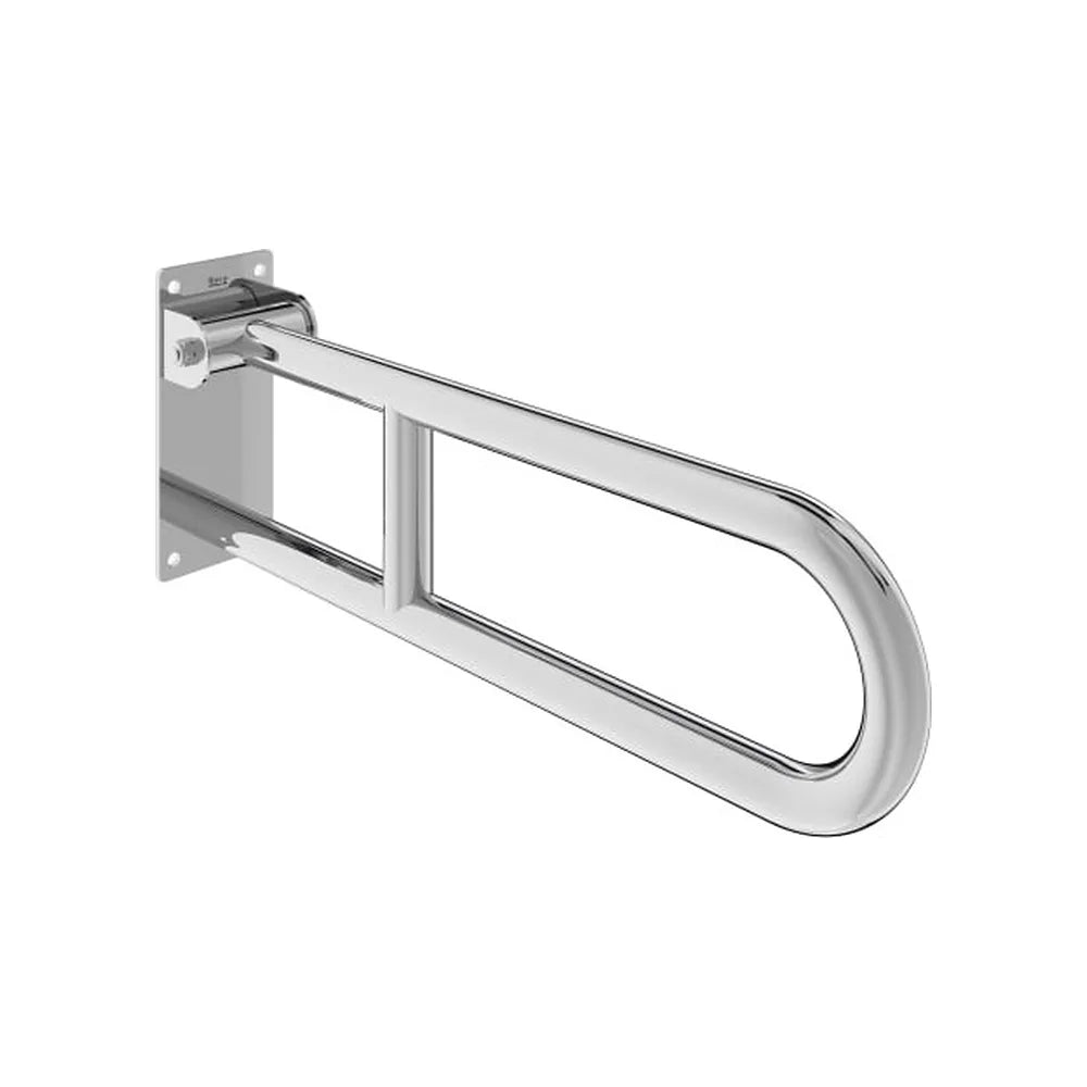 Asa de baño abatible para movilidad reducida acero inoxidable brillo 99x6x22 cm Roca - Vista 1
