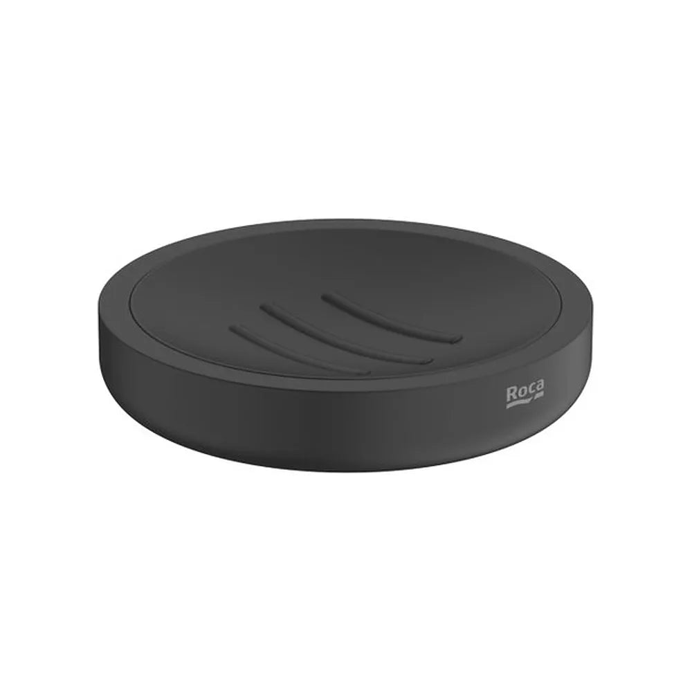 Jabonera de encimera metal negro mate 11x11 cm Roca - Vista 2