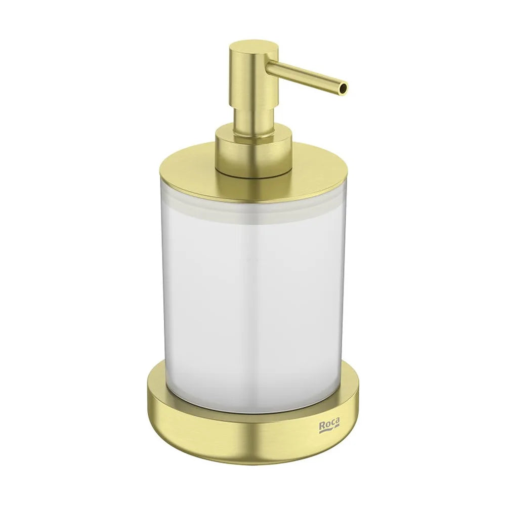 Dosificador de encimera de cristal y metal 9.7x9.4x16.5 cm para baño Roca - Vista 2