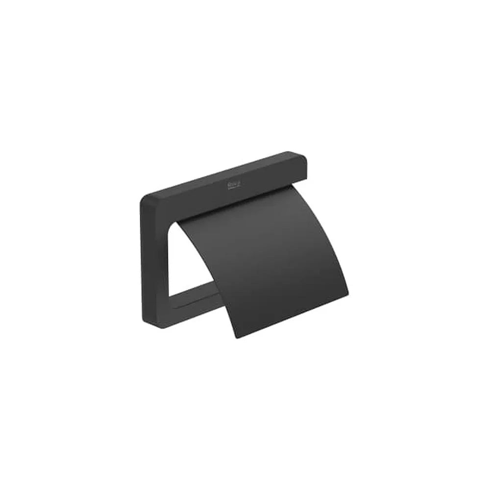 Portarrollo con Tapa Mural Metal 4x11 6 Cm Tempo 15x2 cm Negro Mate Roca - Vista 1