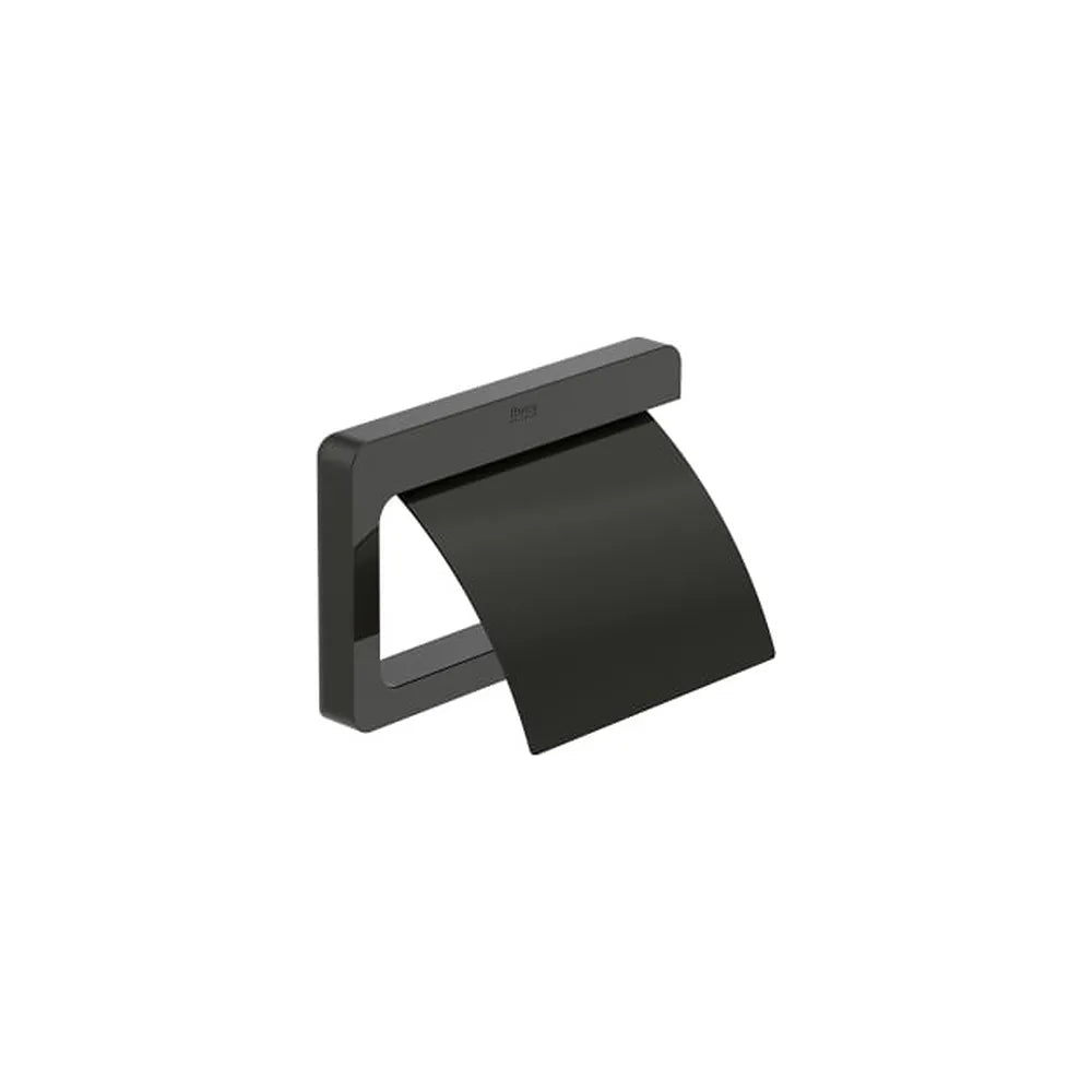 Portarrollo con tapa mural metal negro titanio 15x2 4x11 6 cm Roca - Vista 1