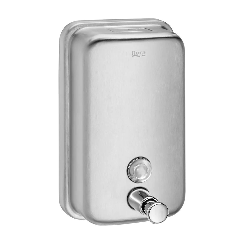 Dispensador de Jabón Líquido Mural 800 Ml Acero Inoxidable Satinado Roca - Vista 2