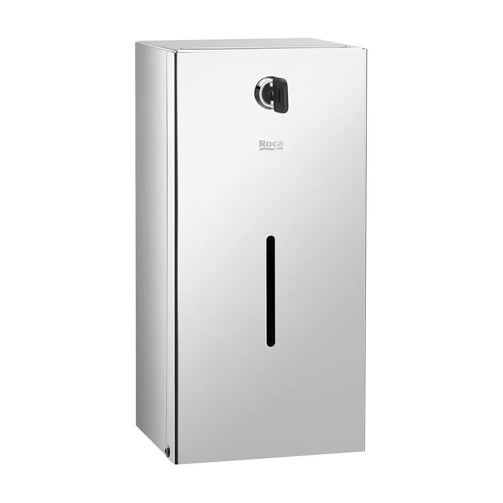 Dispensador mural para papel higiénico 2 rollos acero inoxidable brillo Roca - Vista 2