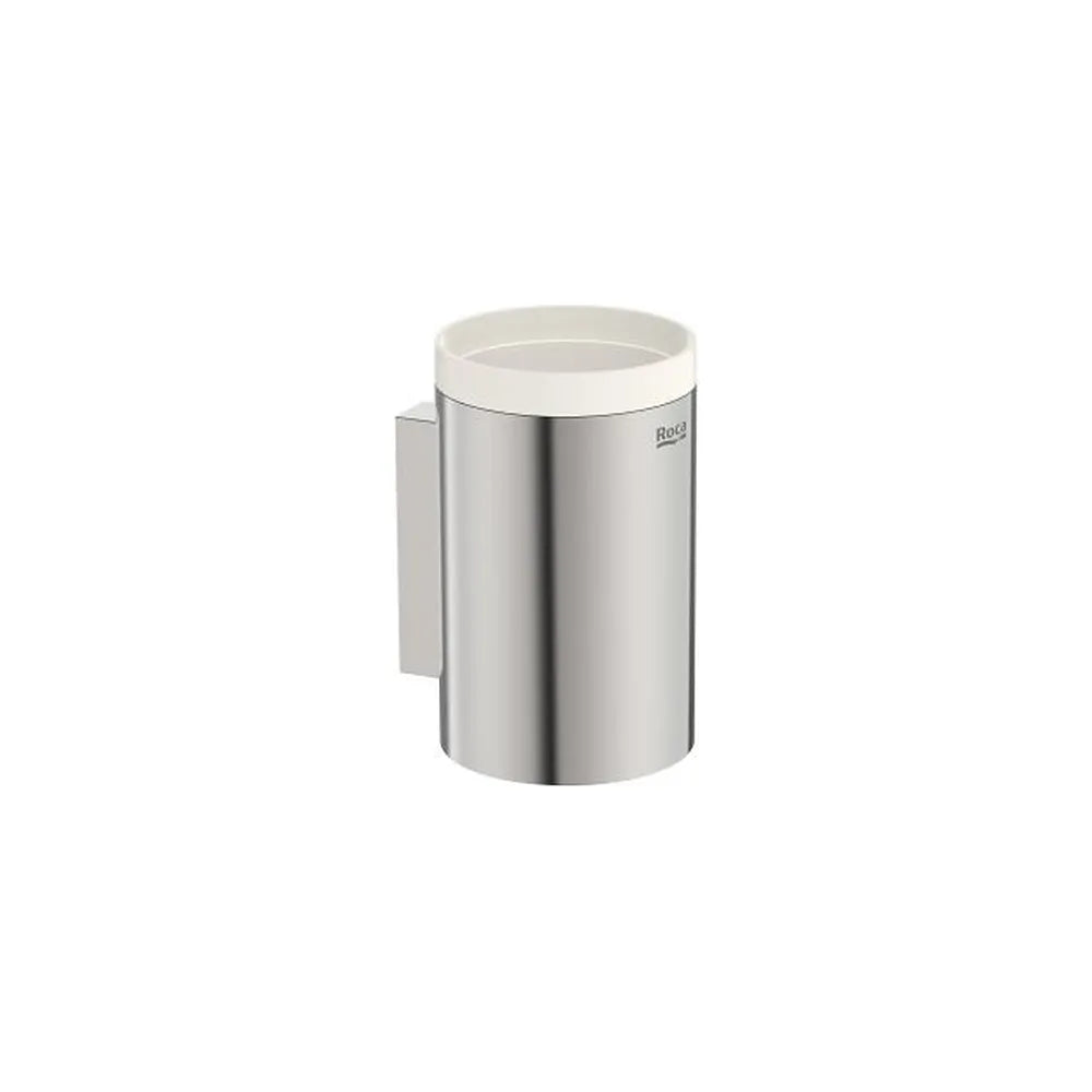 Vaso de pared cromado para baño con fijaciones incluido 74x87x121 mm Roca - Vista 1