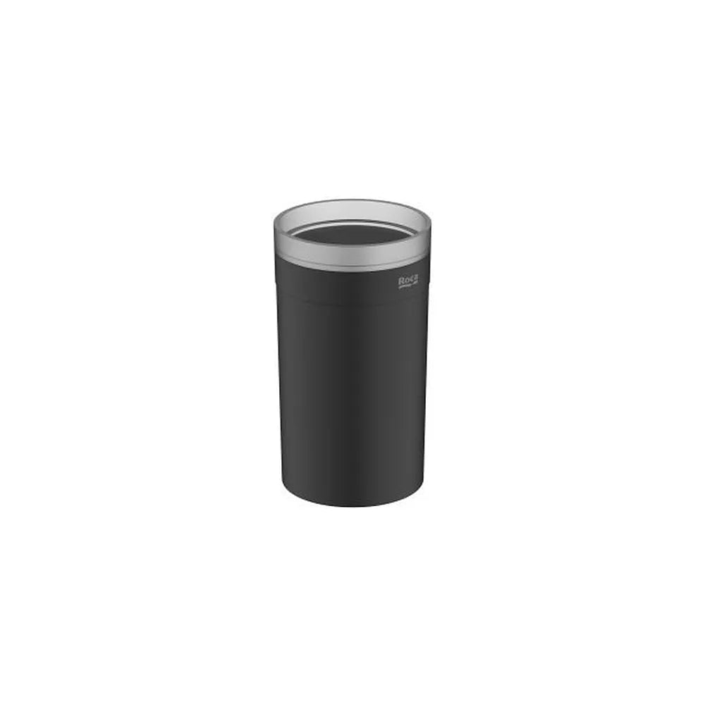 Vaso de encimera negro mate 7x7x12 cm para baño funcional Roca - Vista 1