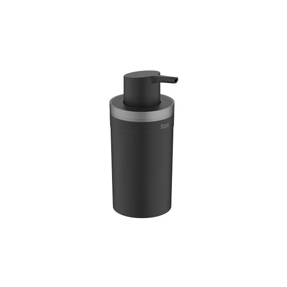 Dosificador de encimera negro mate 7x8x16 cm para baño funcional Roca - Vista 1