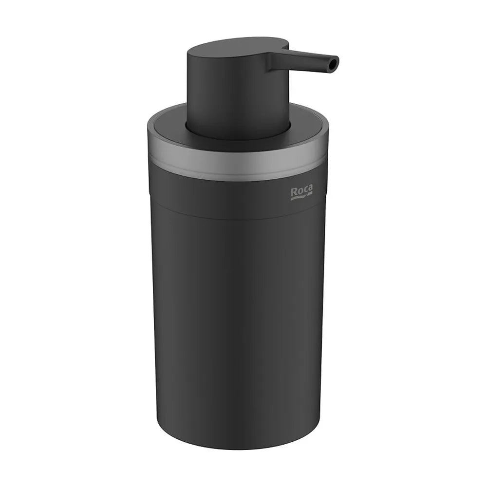 Dosificador de encimera negro mate 7x8x16 cm para baño funcional Roca - Vista 2