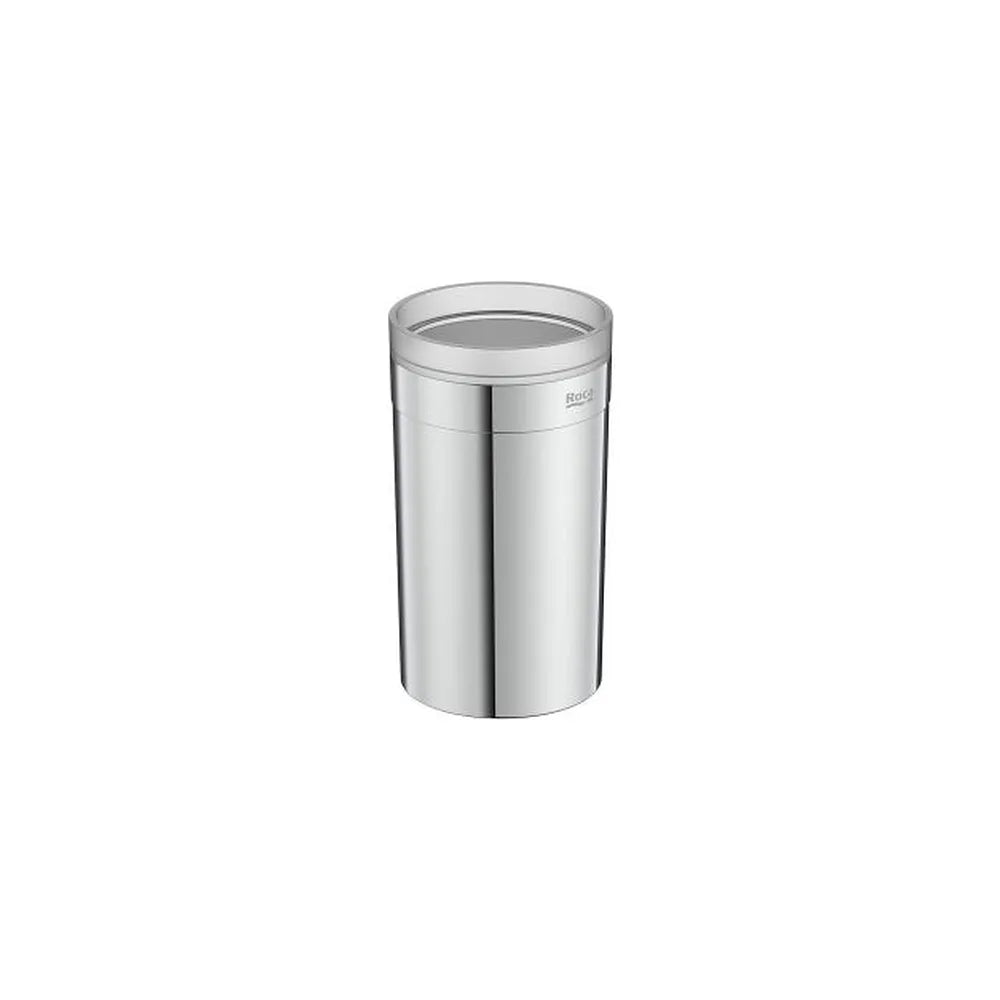Vaso de encimera plástico cromado 7x7x12 cm para baño Roca - Vista 1