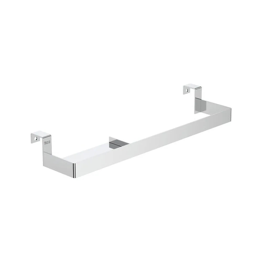 Toallero Lateral con Bandeja para Mueble Acero Inoxidable Cromado 39x10x5cm Colección The Gap Roca - Vista 1