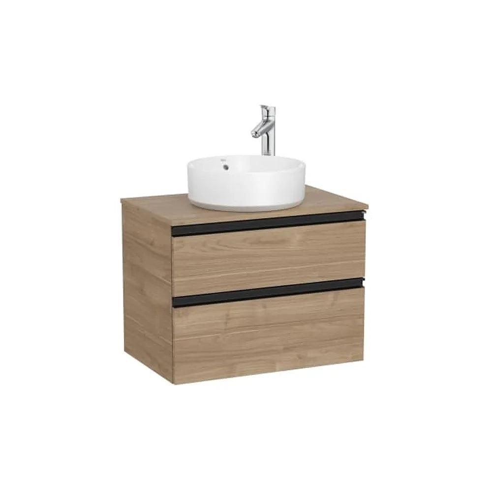 Mueble base suspendido dos cajones para lavabo sobre encimera 60x46x54 cm Roca - Vista 1