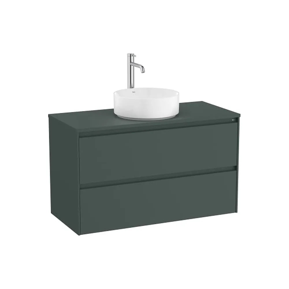 Mueble Base Suspendido 2 Cajones para Lavabo Sobre Encimera 99x45x58cm Colección Ona Roca - Vista 1
