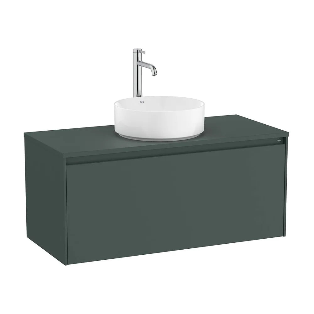 Mueble base suspendido un cajón para lavabo sobre encimera 99x45x44 cm Roca - Vista 2