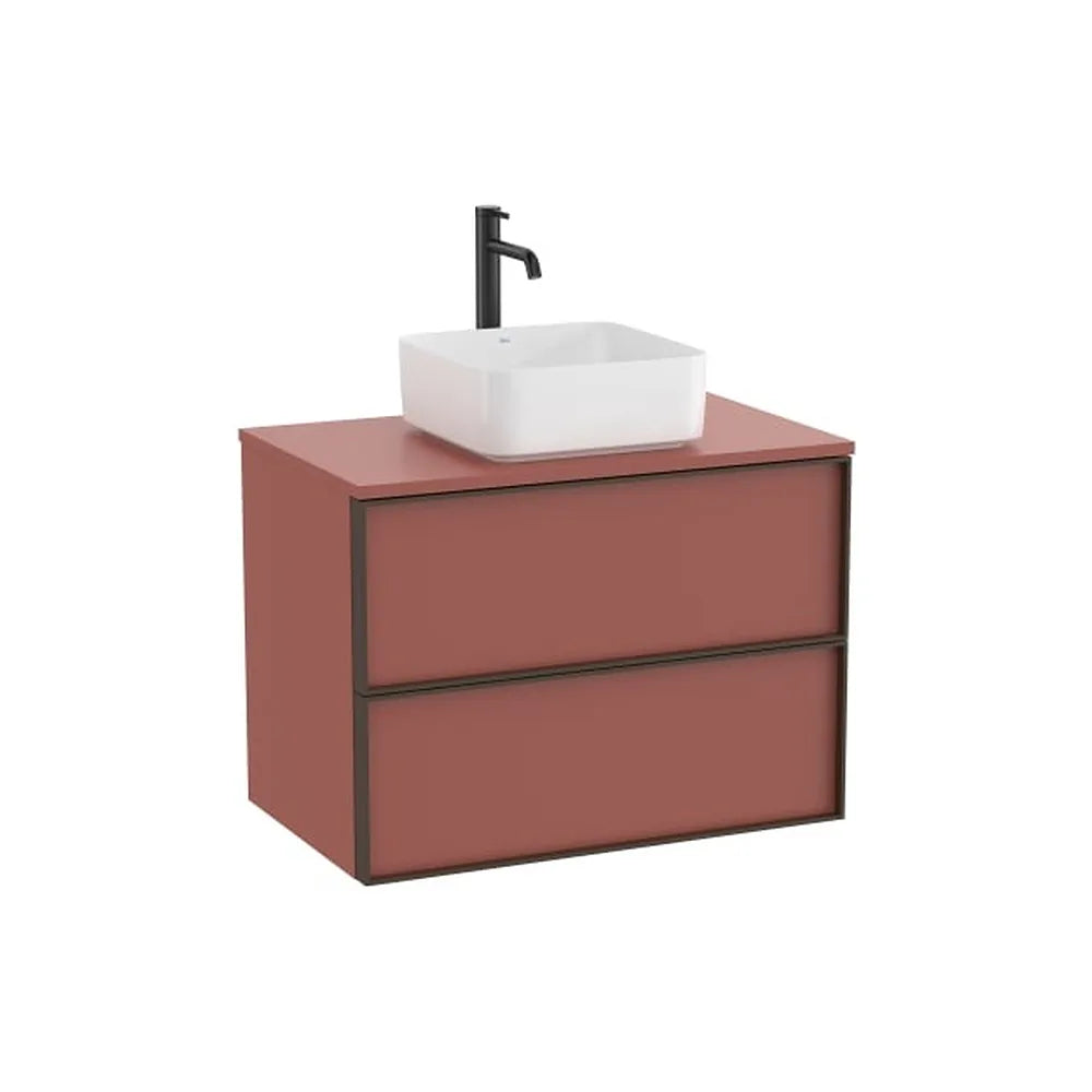 Mueble base suspendido dos cajones para lavabo encimera 80x49x58 cm Roca - Vista 1