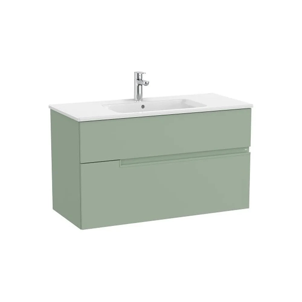 Mueble Base Suspendido 2 Cajones con Lavabo Porcelana 1005x460x583mm Colección Victoria Roca - Vista 1