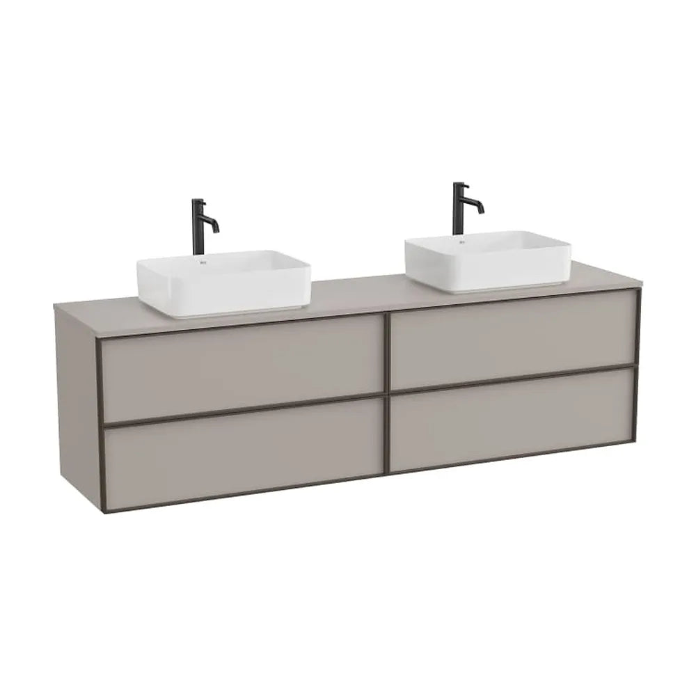 Mueble base suspendido cuatro cajones para lavabo sobre encimera 1976x486x565 mm Roca - Vista 1