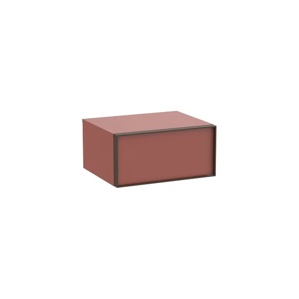 Mueble auxiliar suspendido un cajón color terracota 58 5x48 5x28 cm Roca - Vista 1