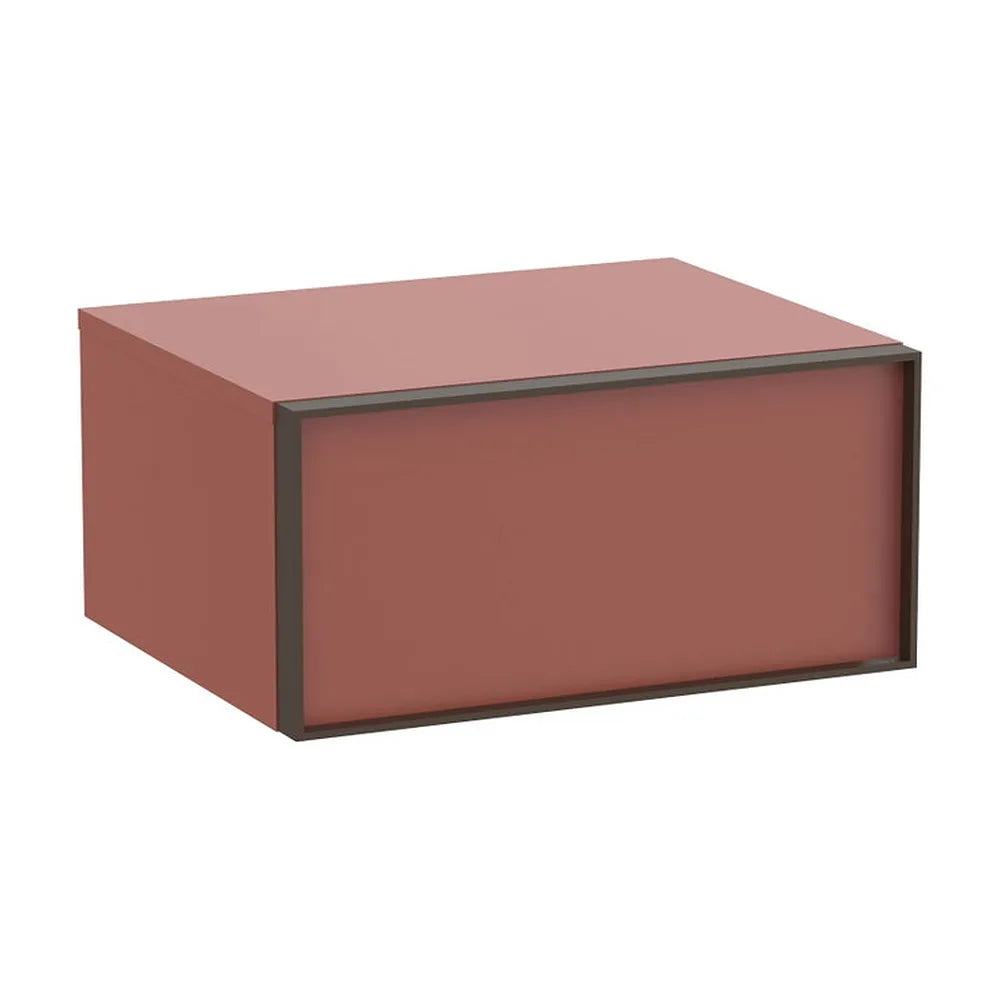 Mueble auxiliar suspendido un cajón color terracota 58 5x48 5x28 cm Roca - Vista 2
