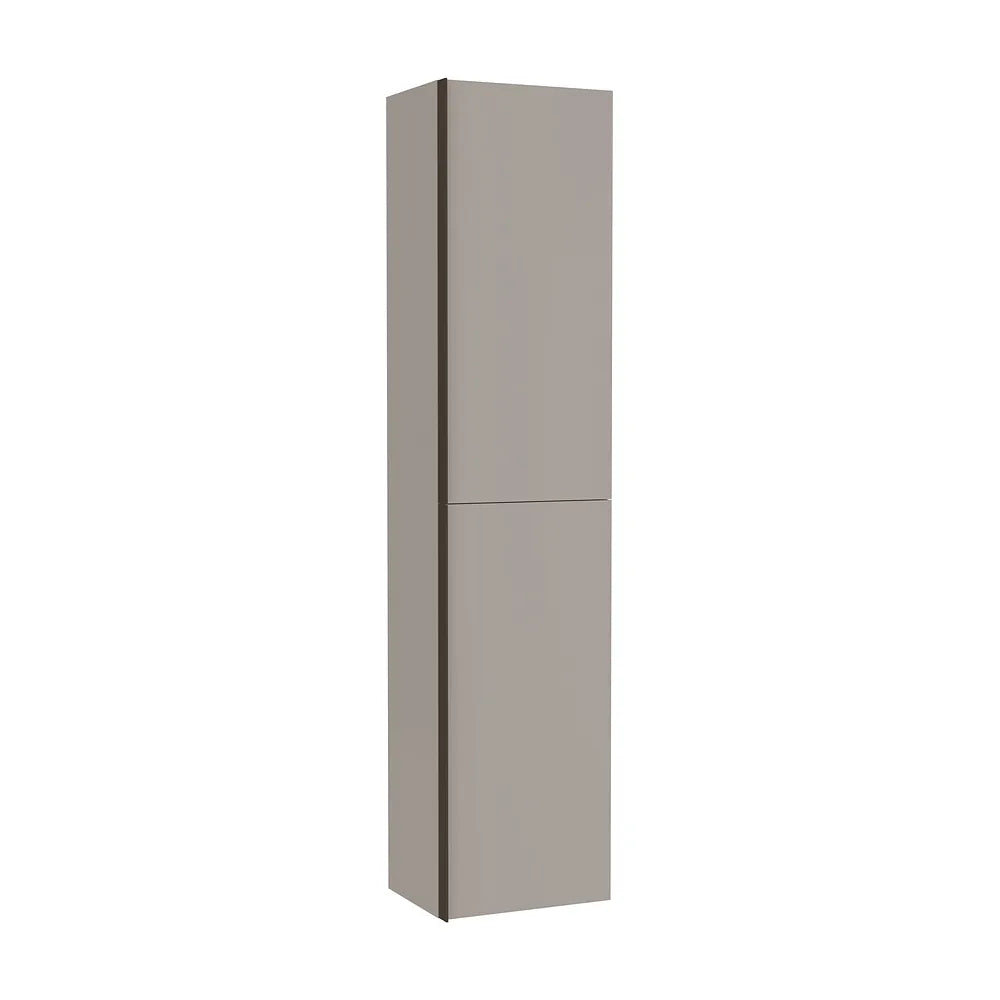 Columna suspendida de dos puertas batientes con estantes regulables gris arena Roca - Vista 2