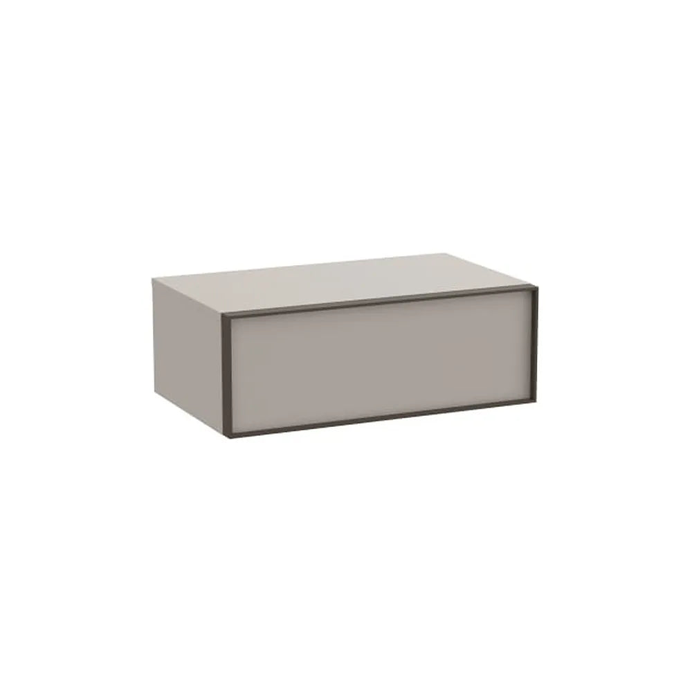 Mueble auxiliar suspendido un cajón 78x48x28 cm gris arena Roca - Vista 1