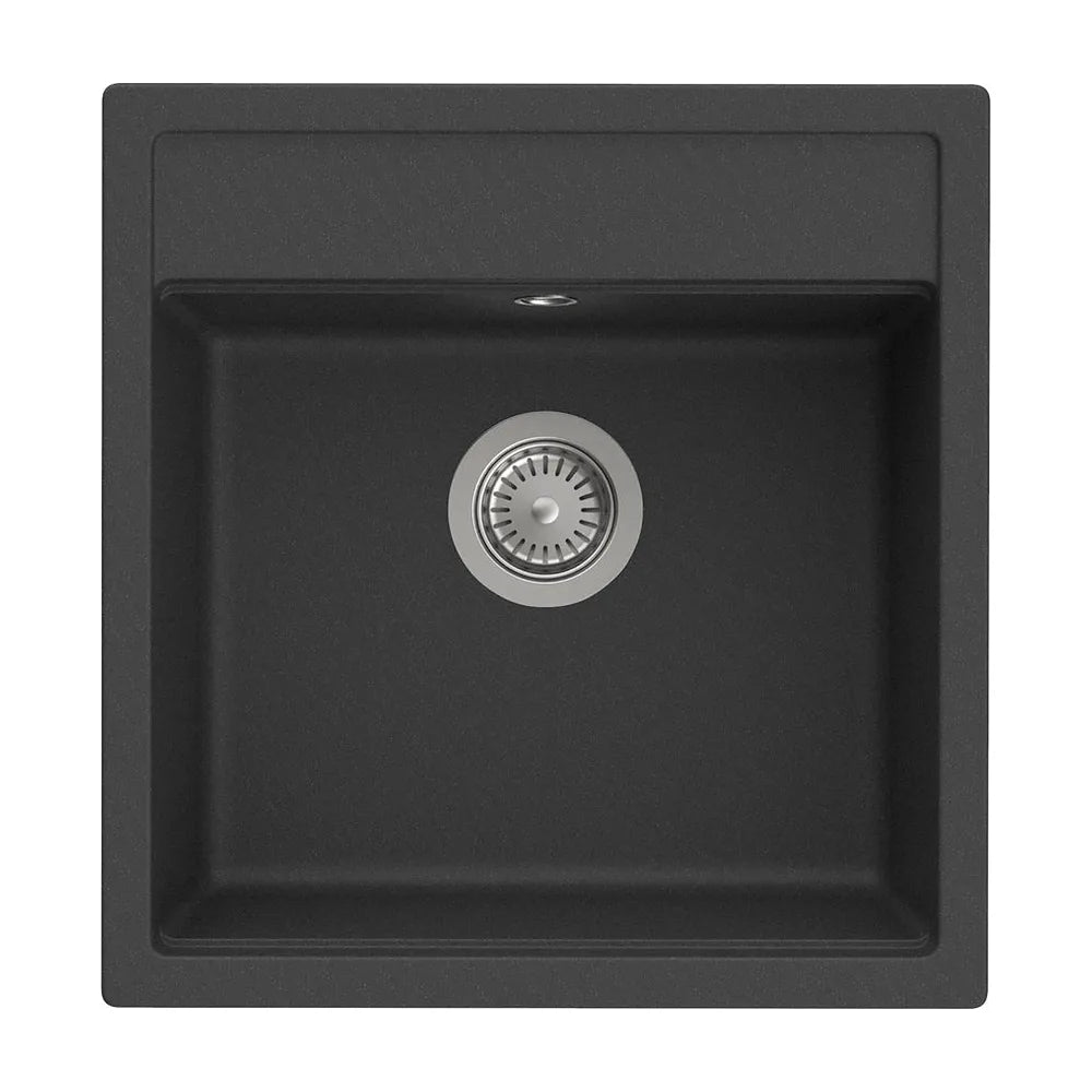 Fregadero de 1 Cubeta Quarzex con Orificio Insinuado para Grifería 43x36x18cm Roca - Vista 2