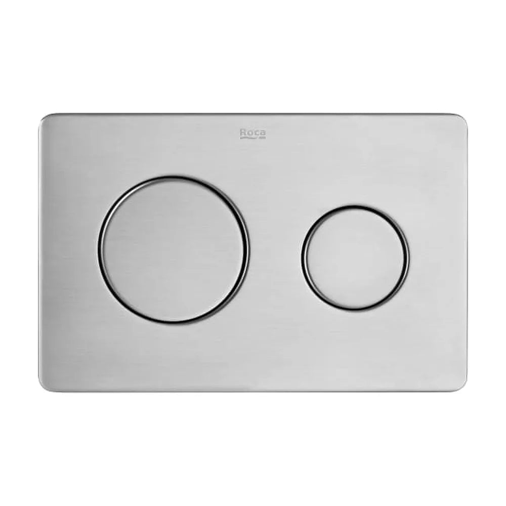 Placa de Accionamiento Antivandálica Acero Inoxidable Doble Descarga 25 7 Cm Duplo 7x16 cm Roca - Vista 1