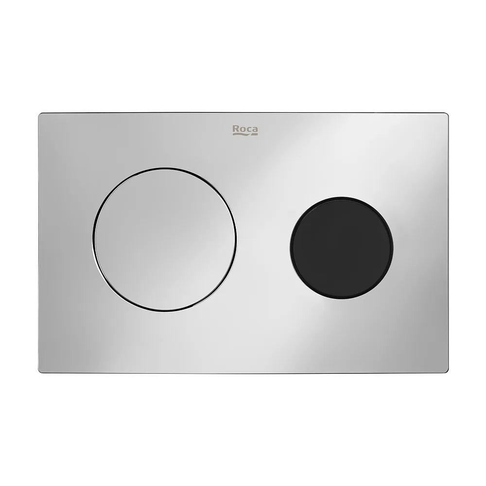 Placa de Accionamiento Electrónica Automática O Touchless Cromado 25 7 Cm Duplo 7x13x16 cm Roca - Vista 2