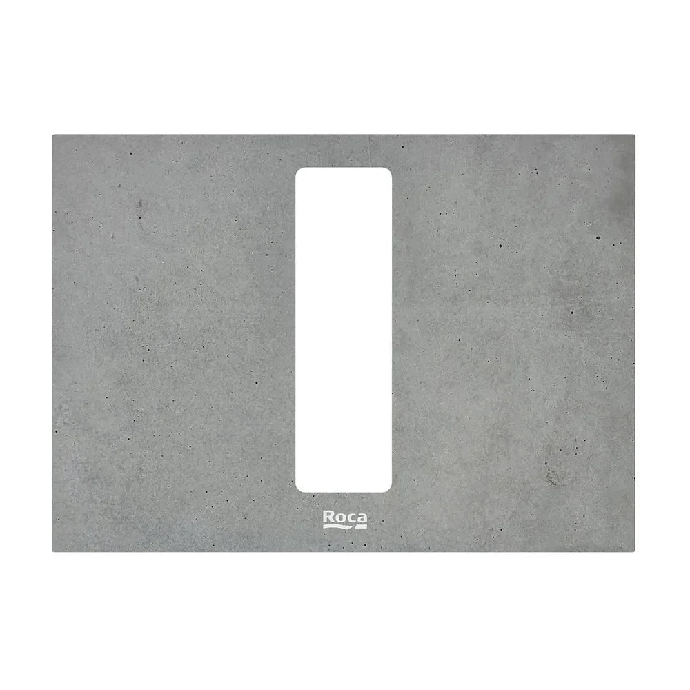 Panel frontal para pulsadores PS4 doble 20x14 cm acabado hormigón Roca - Vista 2