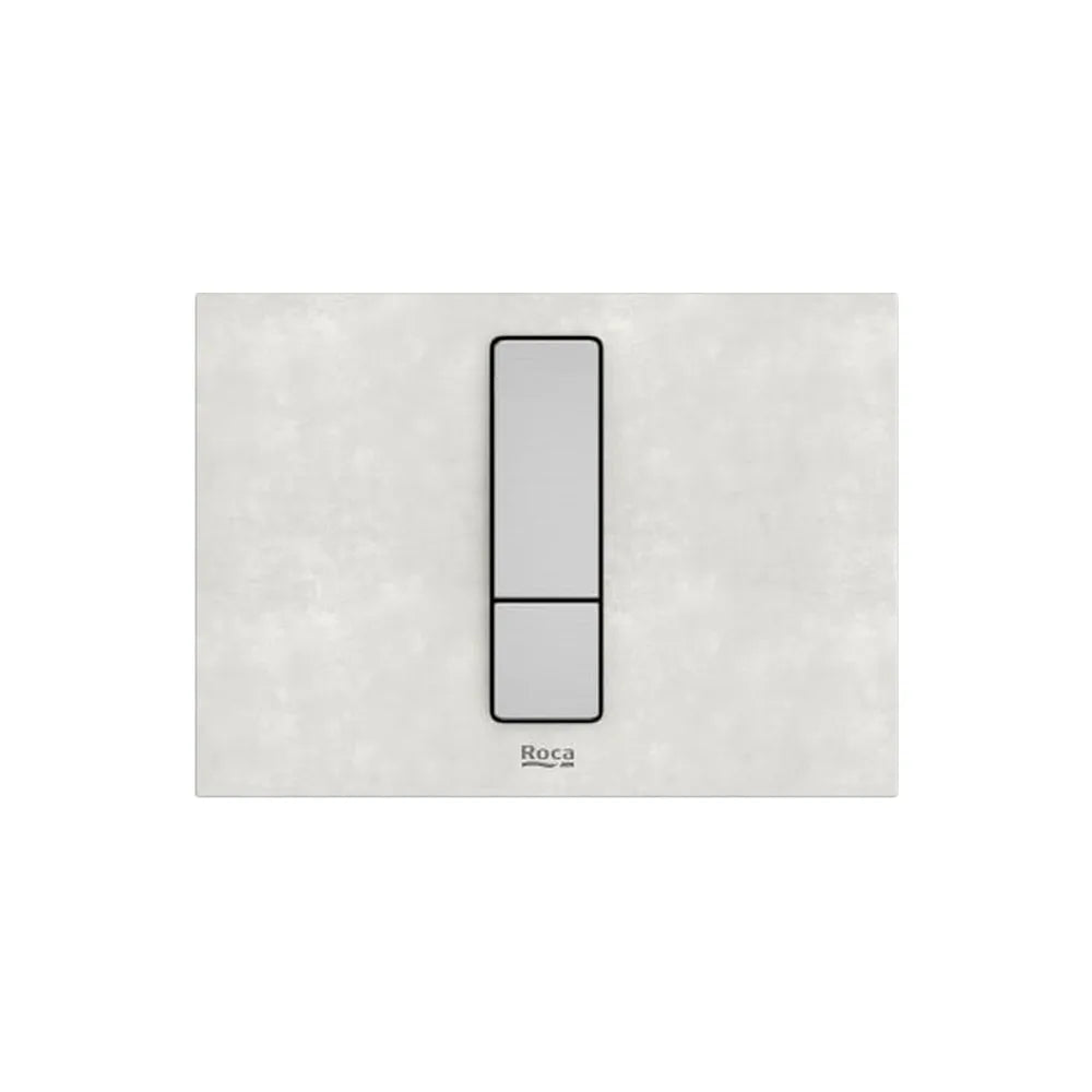 Panel frontal para pulsadores PS4 doble descarga porcelana blanca 20x14 cm Roca - Vista 1