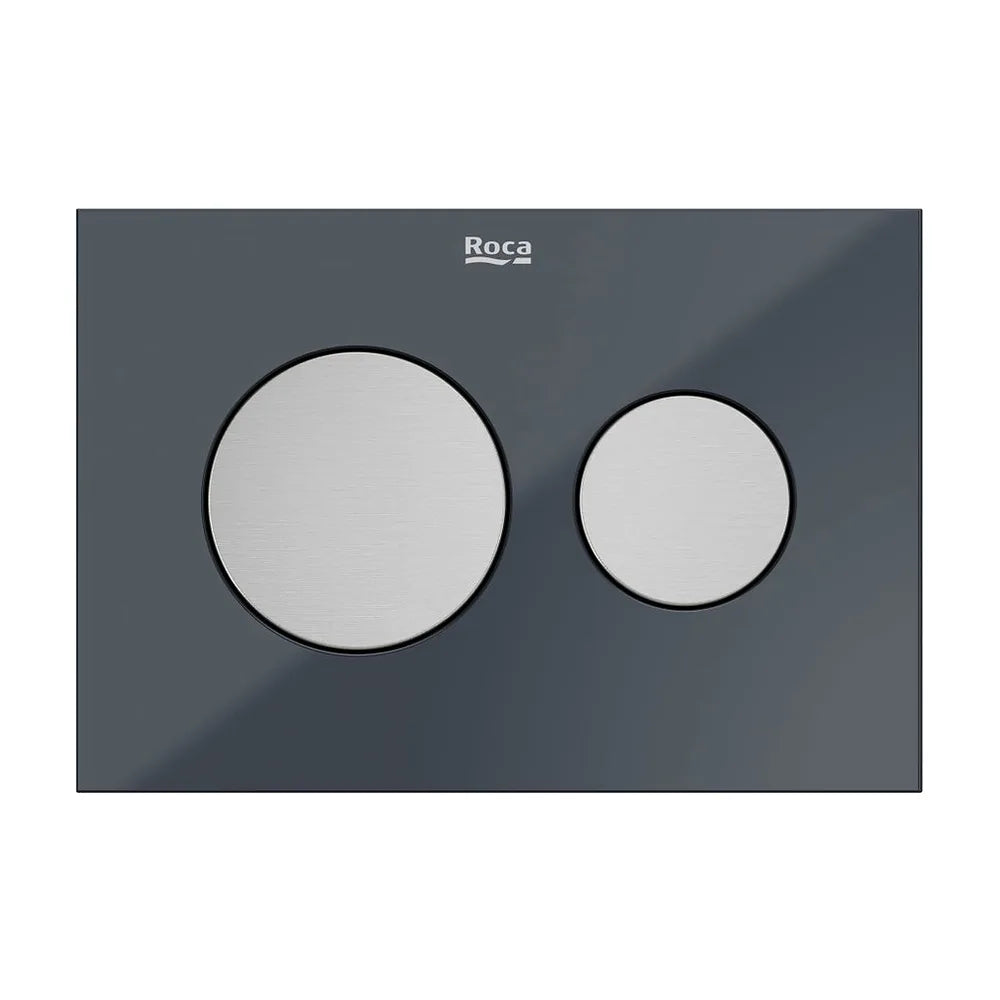 Panel frontal para pulsadores 2 botones color antracita 202x3x145 mm Roca - Vista 2