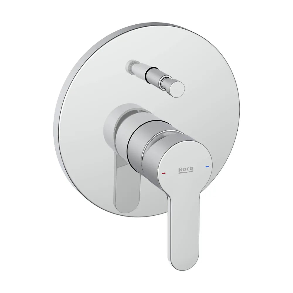Grifería Empotrable para Baño Ducha 2 Vías con Inversor Automático Cromado L20 200x150x165mm Roca - Vista 1