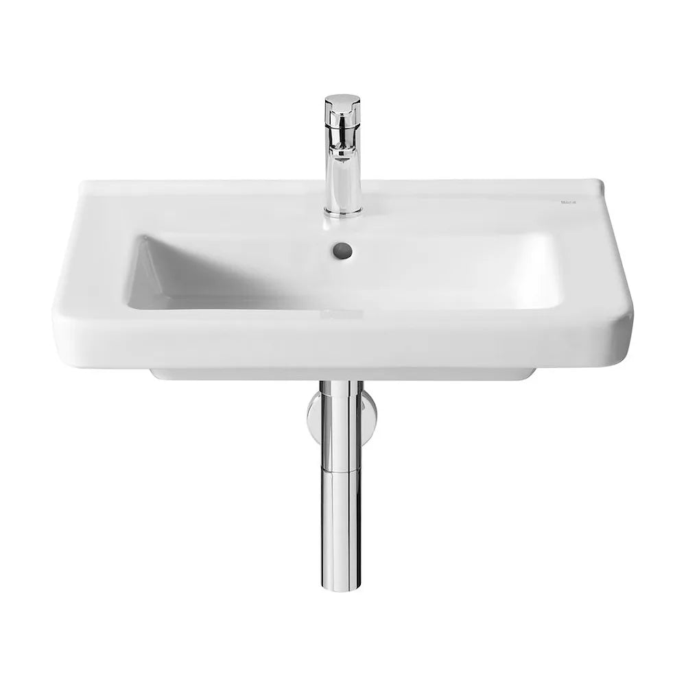 Lavabo con juego de fijación incluido de 60 cm fabricado en porcelana de color blanco Dama Roca - Vista 1