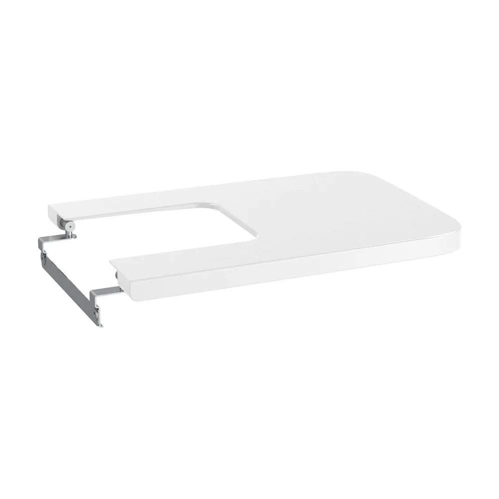 Bidet para instalación adosada de 37 cm fabricado en porcelana de color blanco Inspira Square Roca - Vista 5
