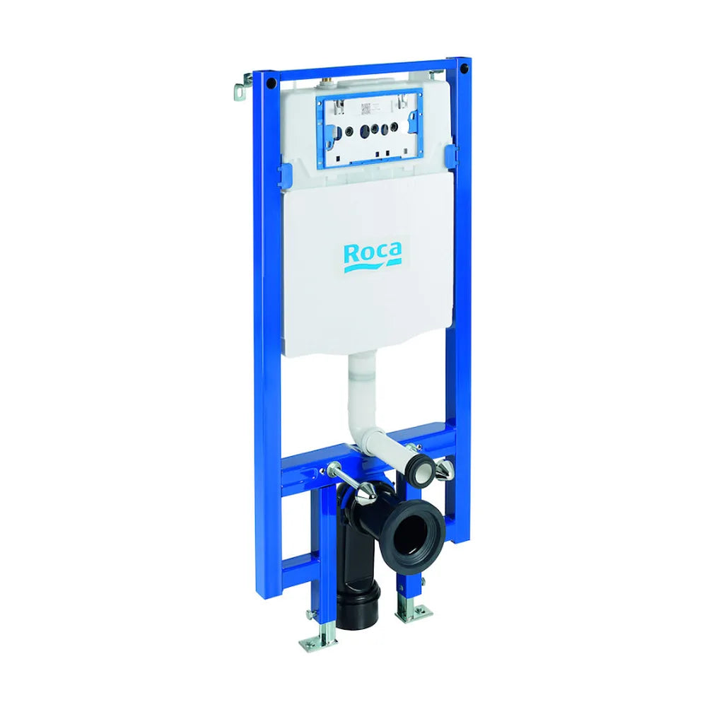 Soporte con cisterna de doble descarga para espacios públicos Duplo WC Compact One Roca - Vista 1