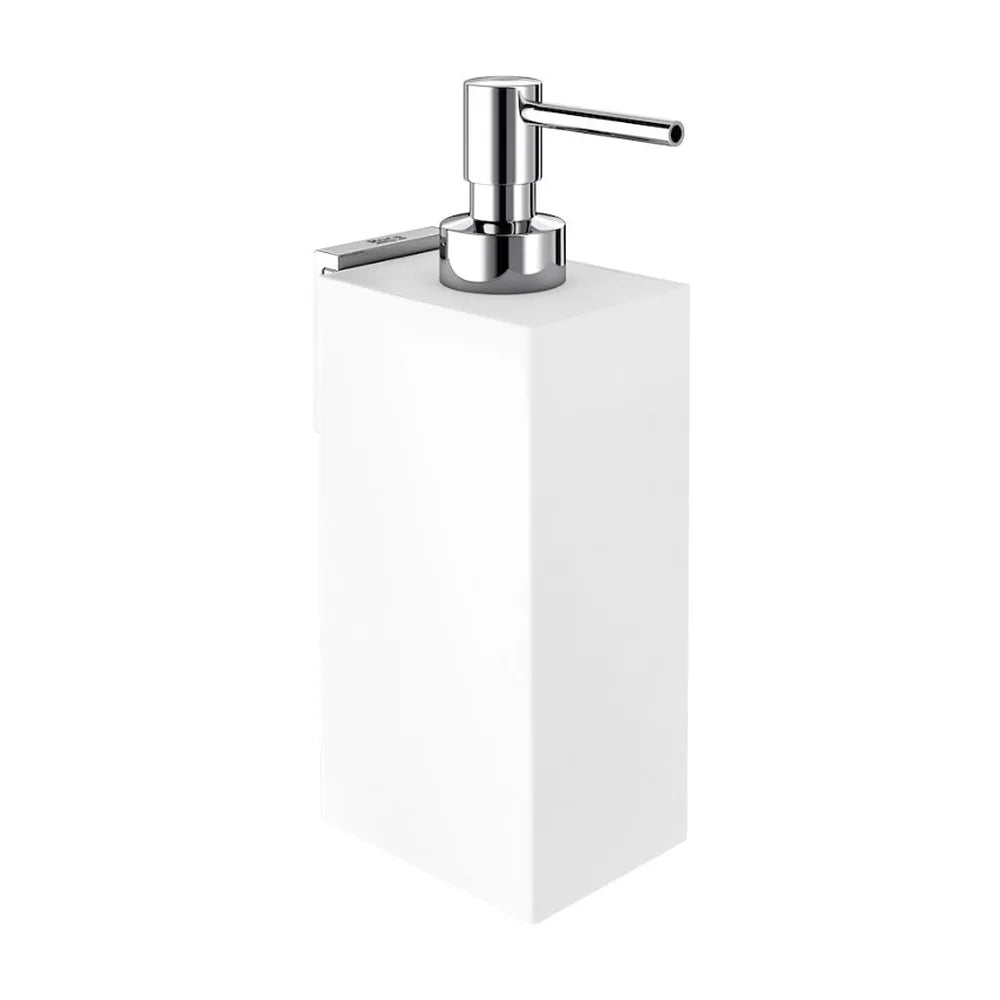 Dosificador de jabón para instalación en pared de 5,5 cm de color blanco Rubik Roca - Vista 1