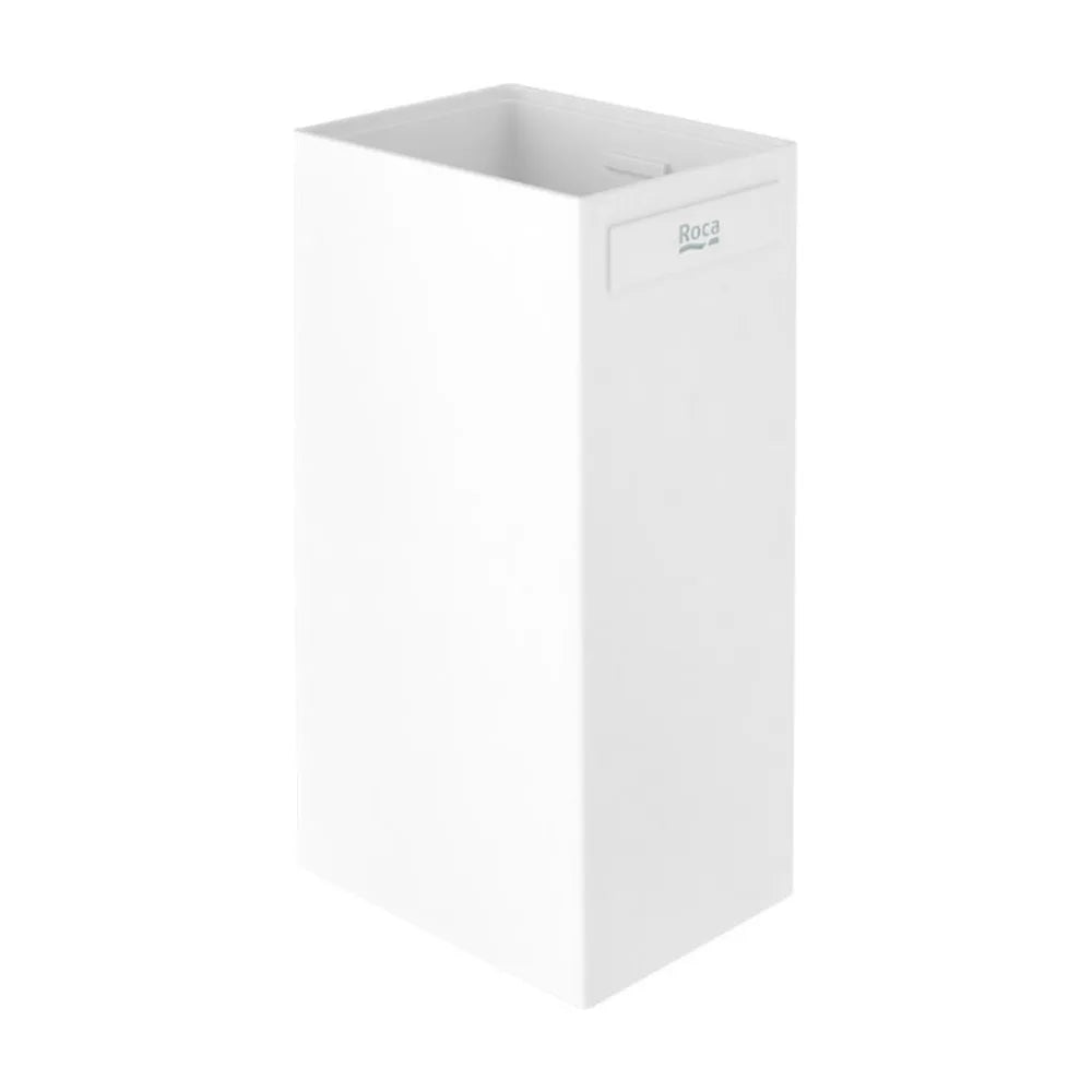 Vaso portacepillos para colocar sobre encimera de 5,5 cm de color blanco Rubik Roca - Vista 1