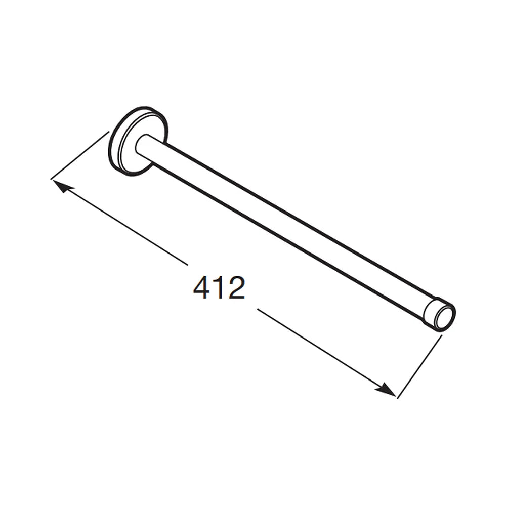 Toallero de pared de 41,2 cm fabricado en acero inoxidable con acabado mate Superinox Mate Roca - Vista 2